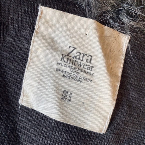 Zara faux fur vest - Picture 3 of 6